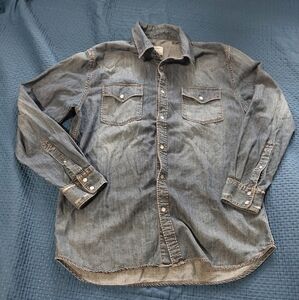 Old Navy Blue Denim Shirt